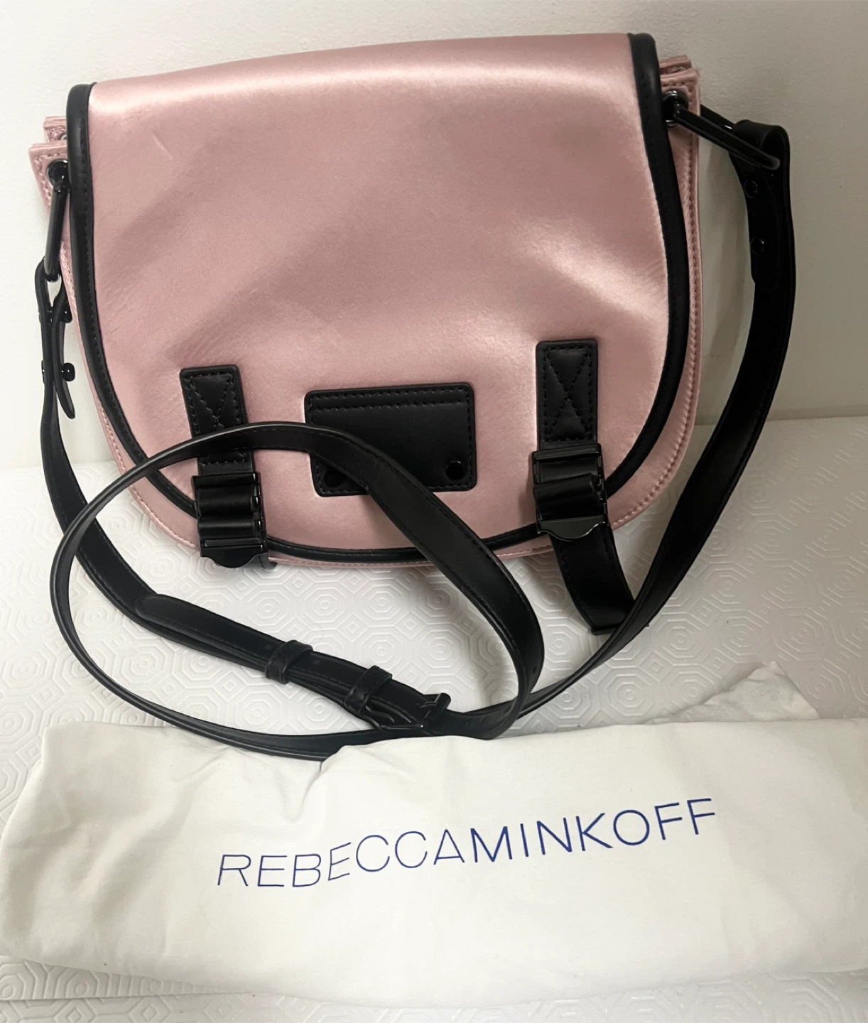 Rebecca Minkoff Pink Satin Crossbody Bag - photo 2