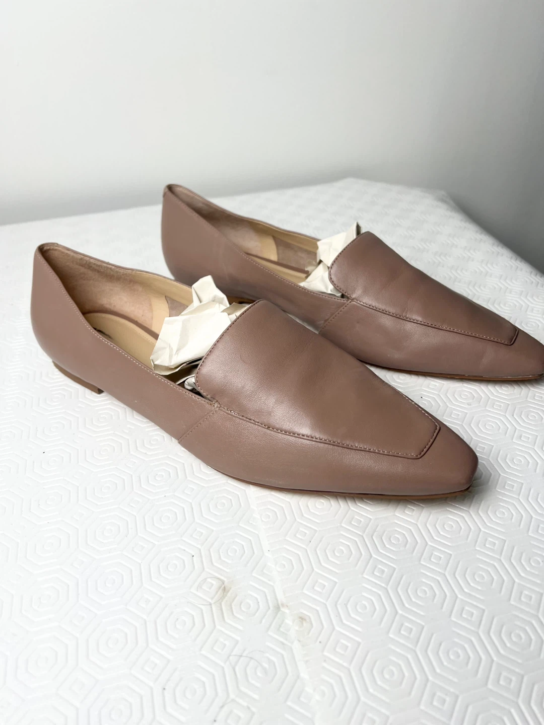Marc Fisher LTD Women's Loafers Size 9M Tan Leather