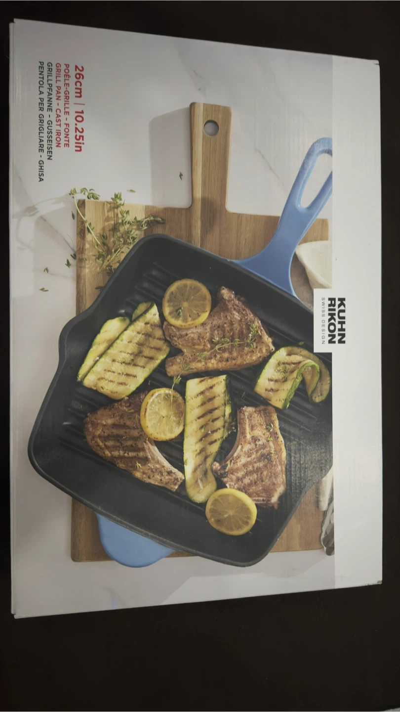 Kuhn Rikon Cast Iron Grill Pan 26cm Blue - photo 3
