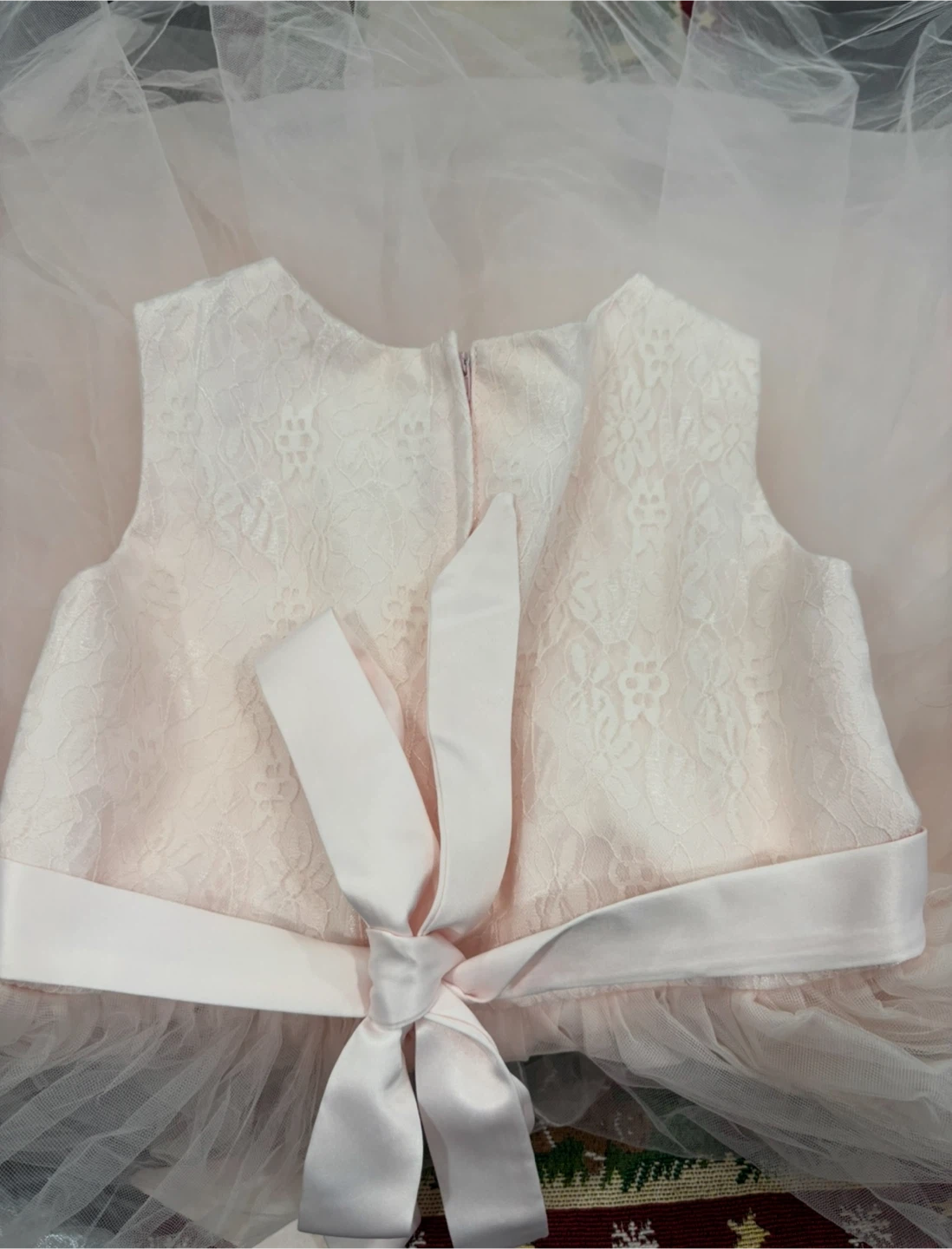 Joykids Pink Tulle Flower Girl Dress Size 6 - photo 5