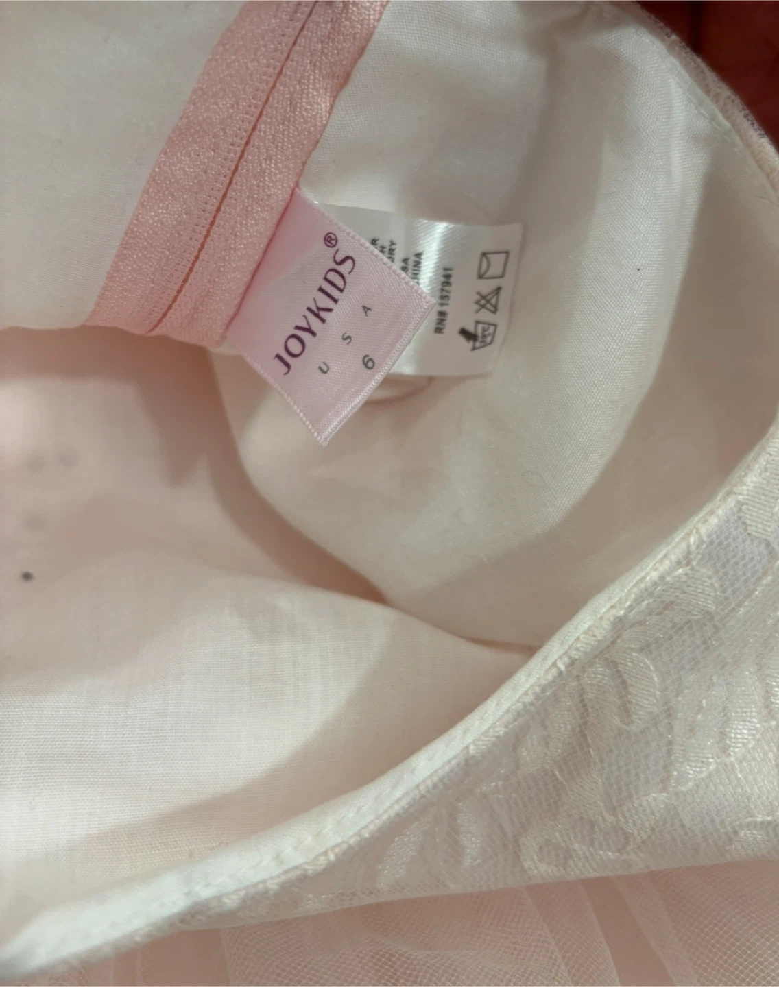 Joykids Pink Tulle Flower Girl Dress Size 6 - photo 4