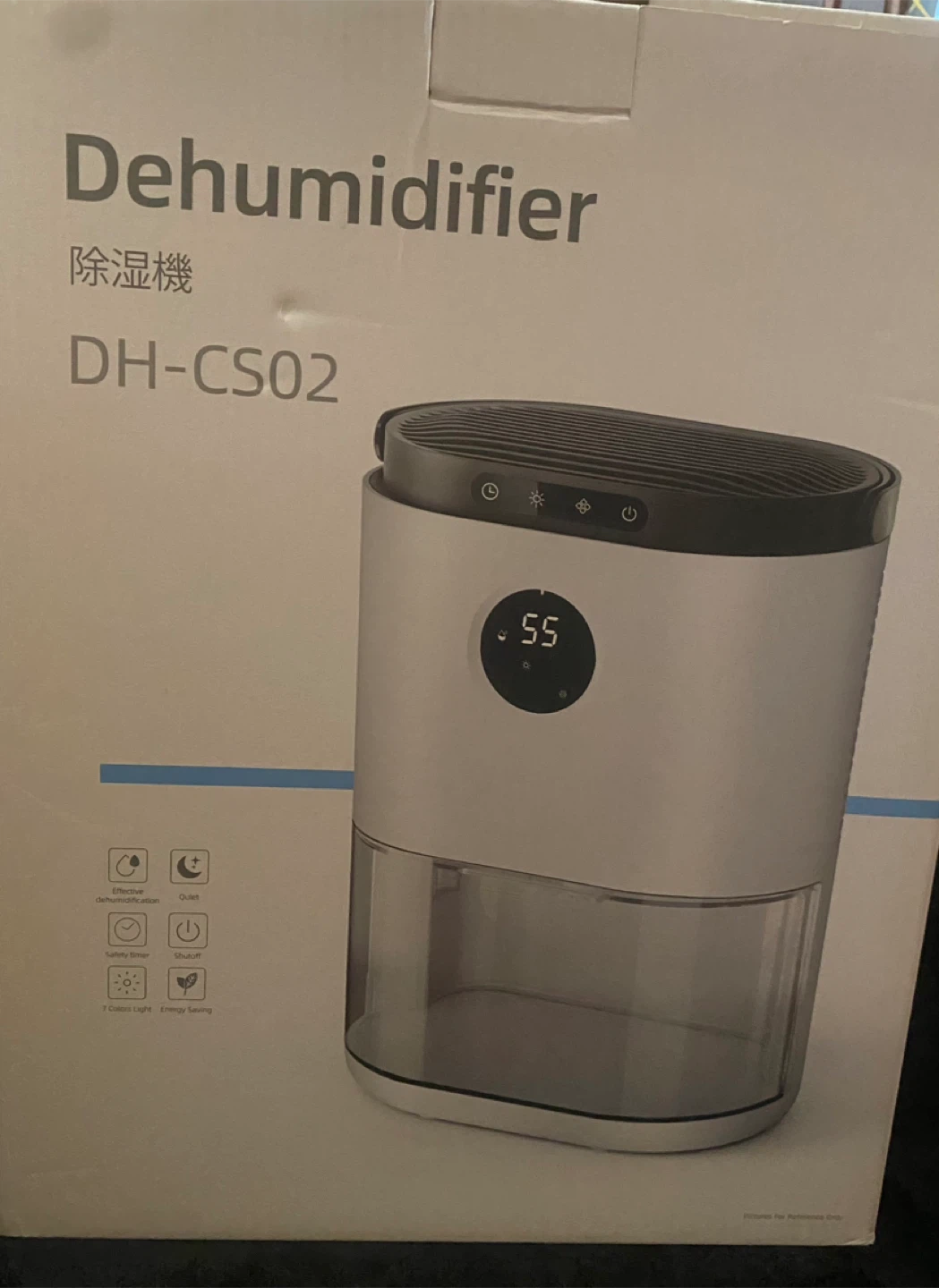 🥕Portable Dehumidifier (DH-CS02) – 2.3L Capacity – Original Box - photo 5