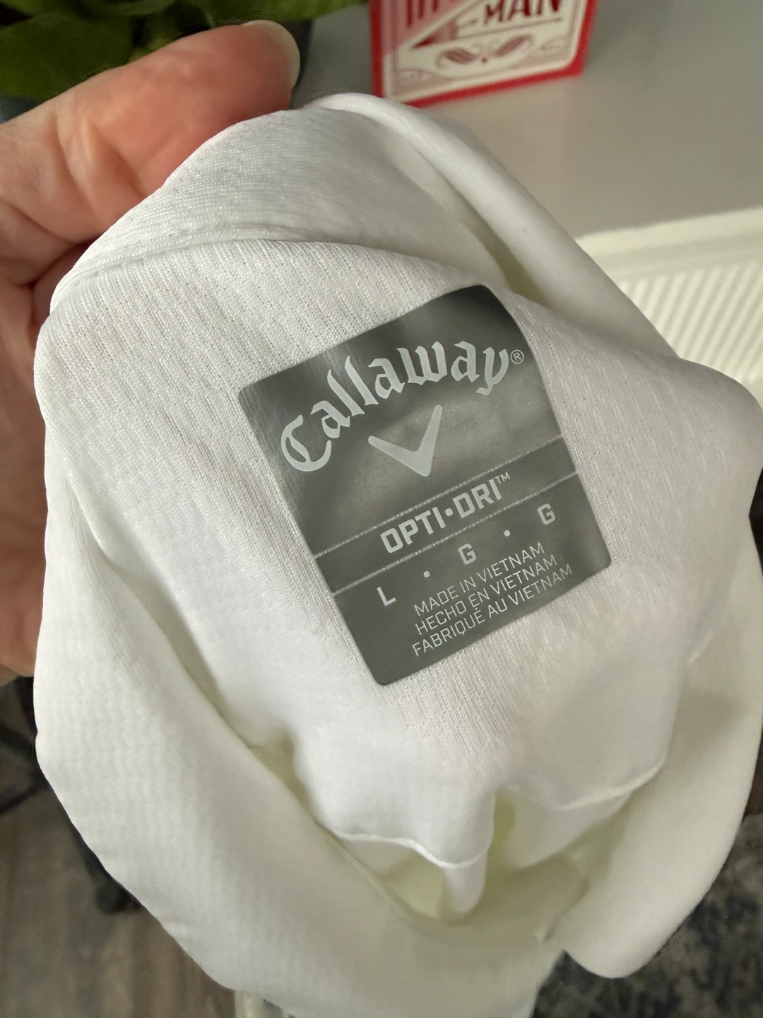 Callaway Opti-Dri Golf Polo Shirt - White - Size Large - photo 2