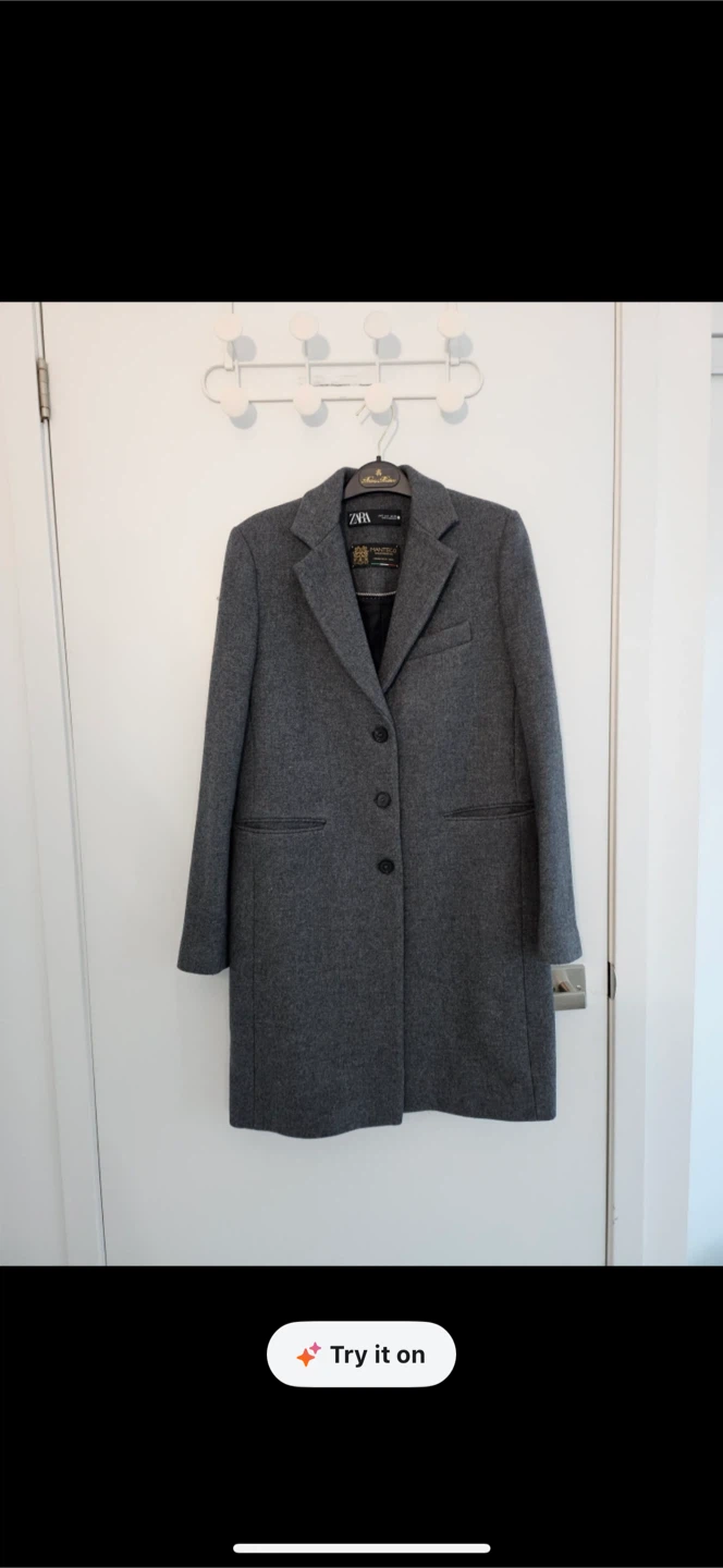 Grey ZARA coat- MANTECO Collection