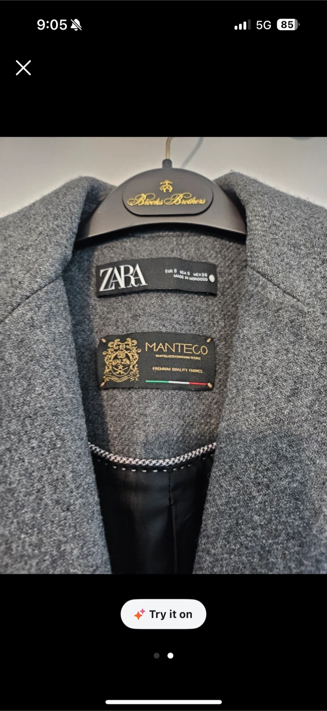 Grey ZARA coat- MANTECO Collection - photo 2