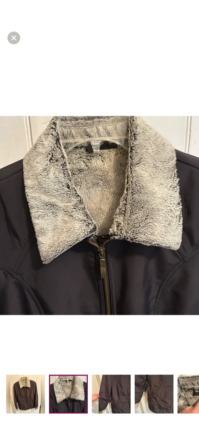 Tribal Faux Fur Lined Jacket Size 8 - photo 2