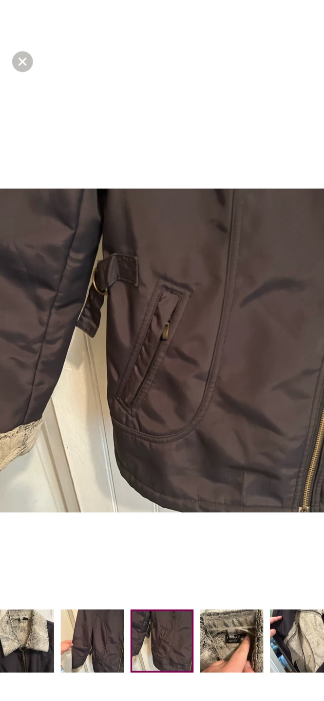 Tribal Faux Fur Lined Jacket Size 8 - photo 4
