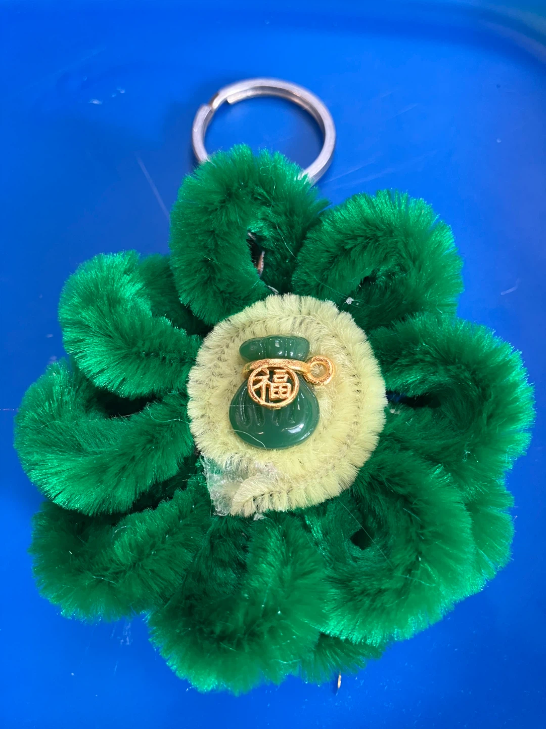 Plush Purple Monster & Lucky Charm Keychains