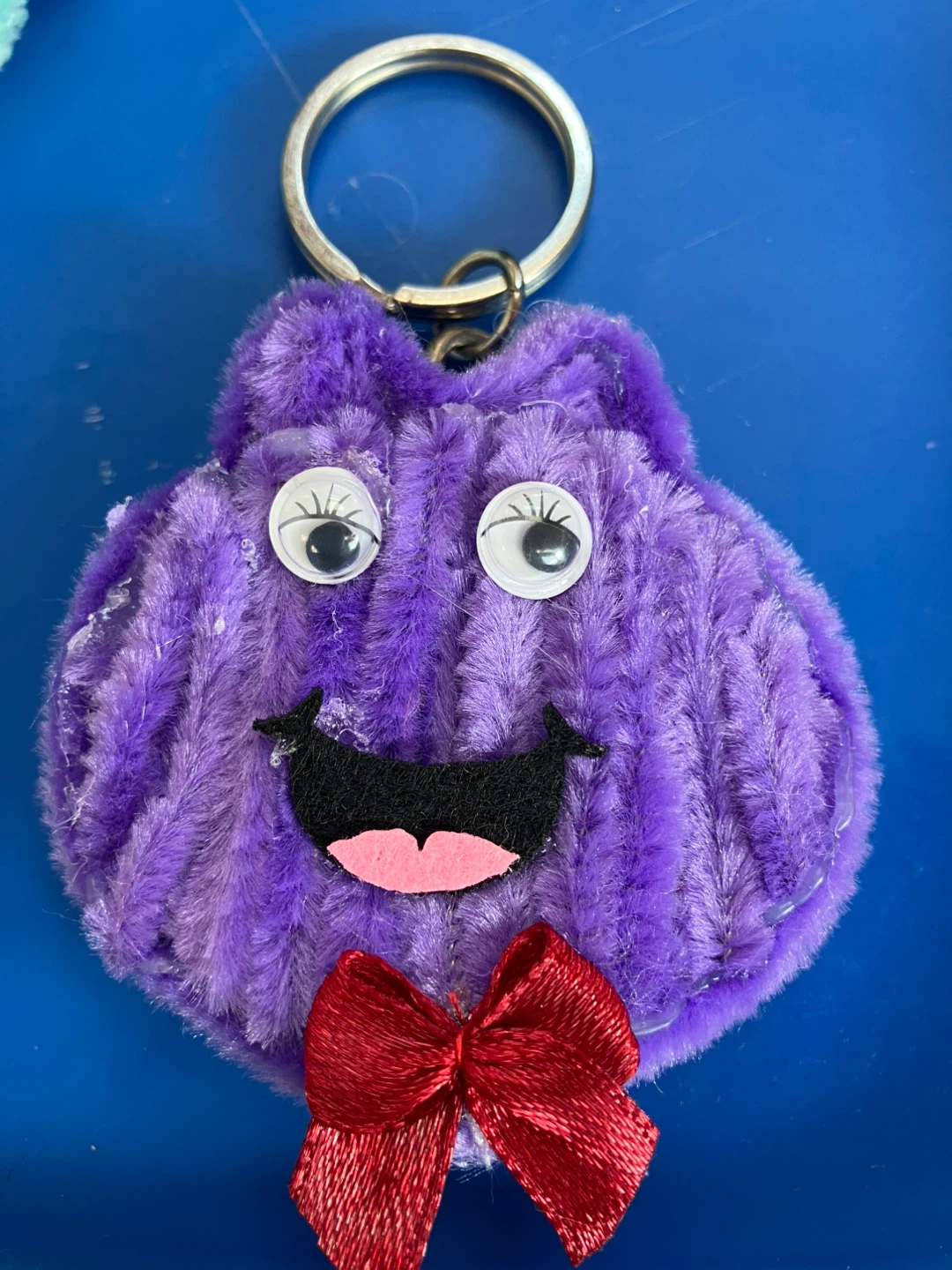 Plush Purple Monster & Lucky Charm Keychains - photo 5