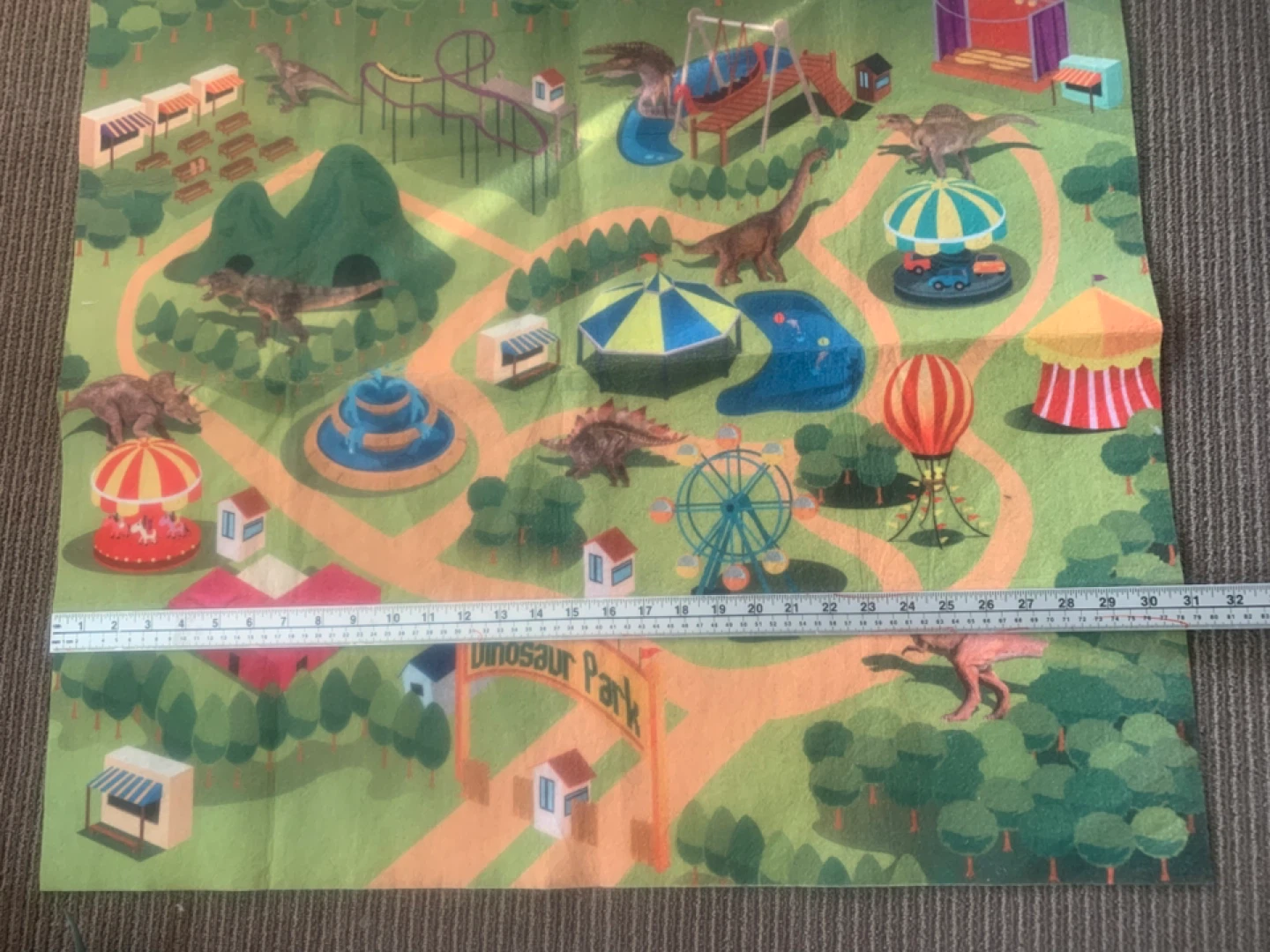 Dinosaur Park Play Mat with 12 Toy Dinosaurs - photo 3