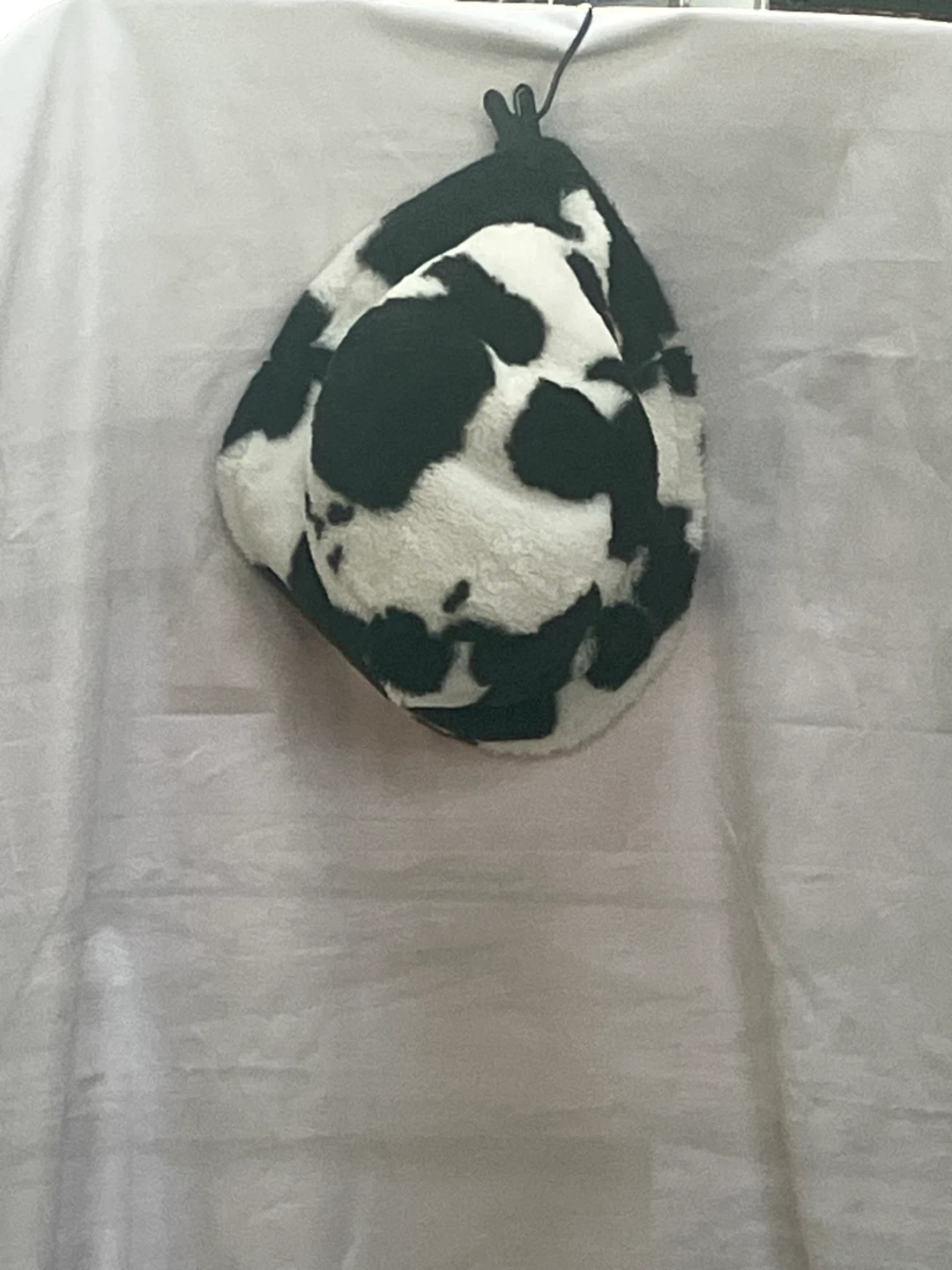 Cow Print Fuzzy Bucket Hat