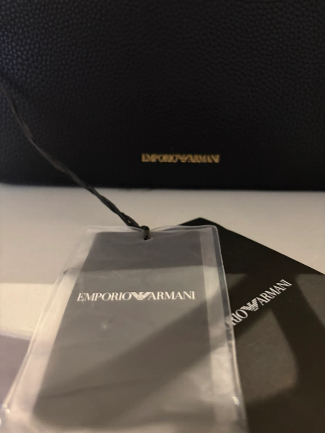 Emporio Armani classic, stylish black handbag - photo 4