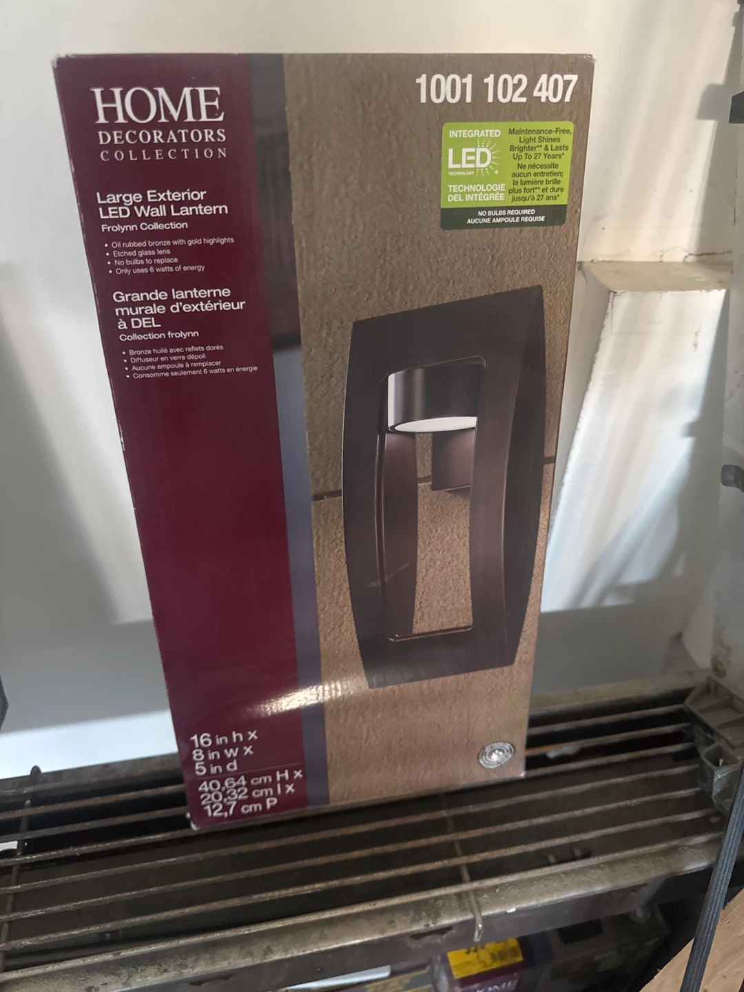 Home Decorators Collection Medium Exterior LED Wall Lantern
