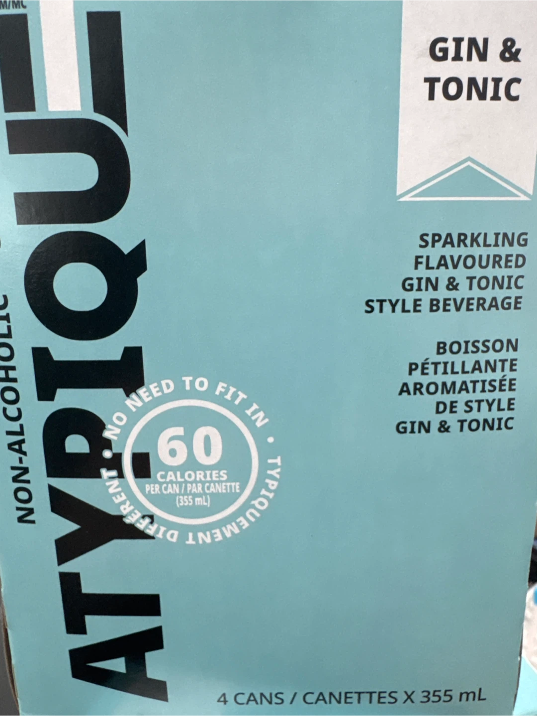 Artyque Non-Alcoholic Gin & Tonic Style Beverage 4 x 355mL