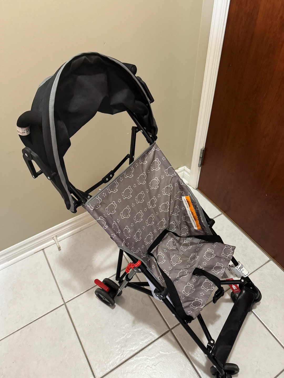 Lightweight Baby Stroller with Elephant Print - photo 2