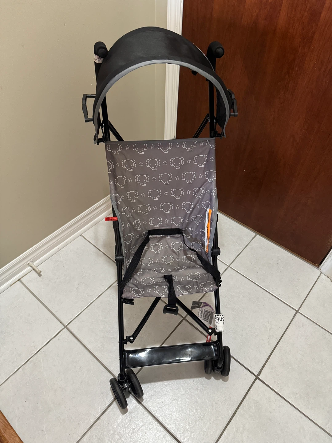 Lightweight Baby Stroller with Elephant Print - photo 4