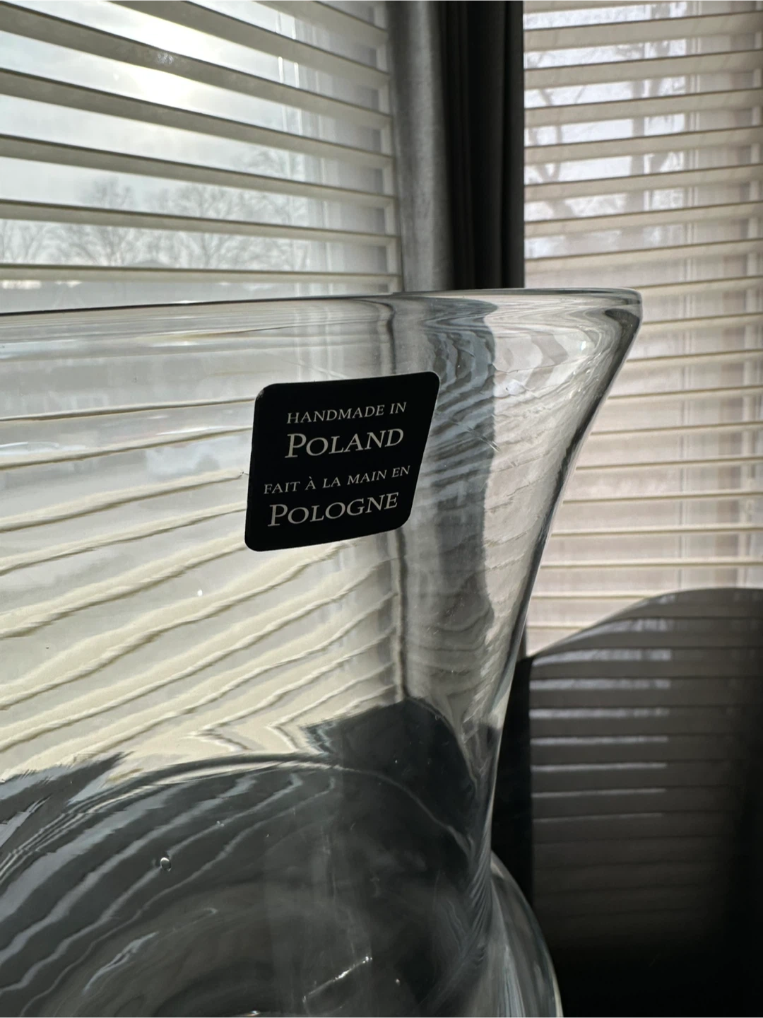 Large Handmade Glass Vase 🥕 - photo 3