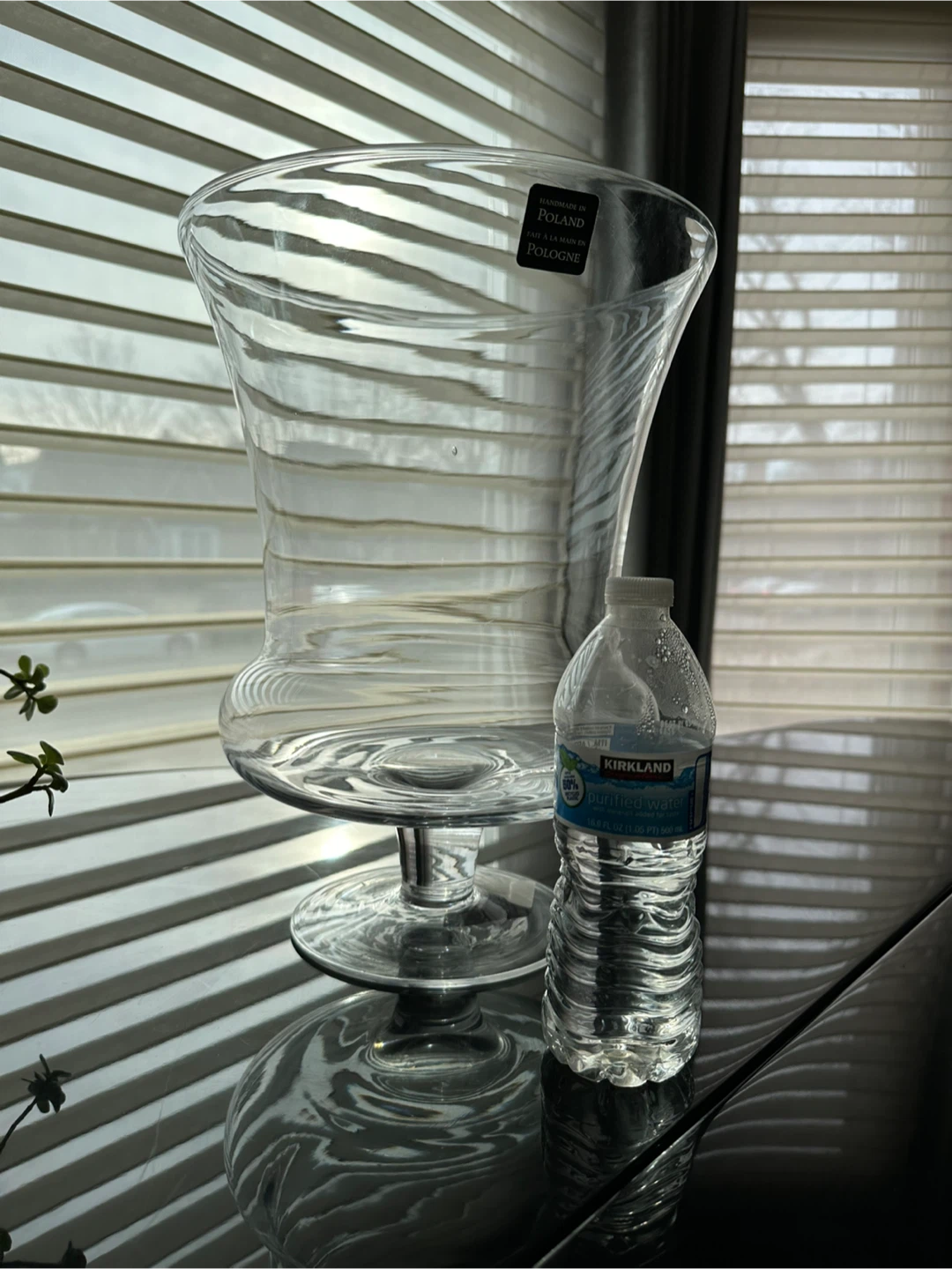 Large Handmade Glass Vase 🥕 - photo 2