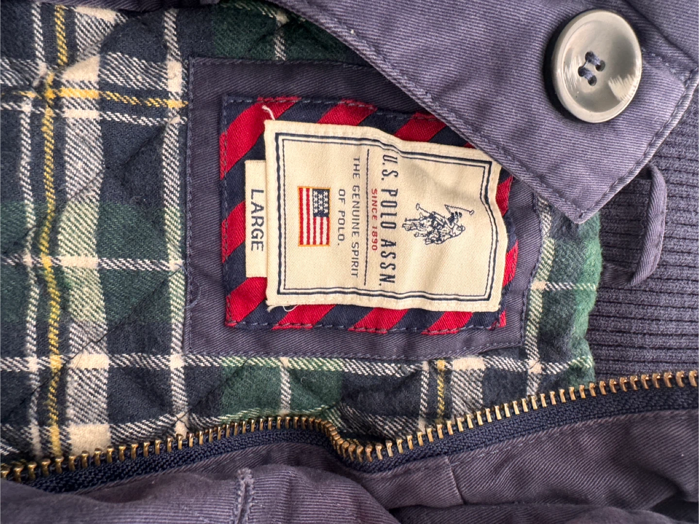 U.S. Polo Assn. Navy Jacket - Large