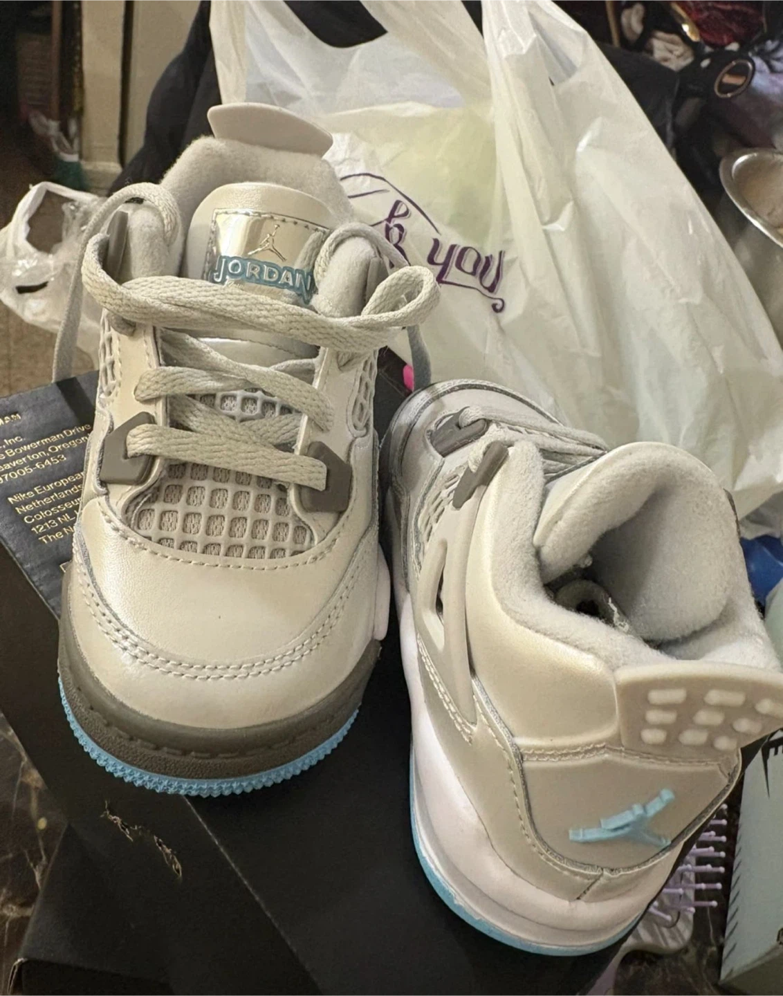 Air Jordan 4 "Light Orewood Brown" Toddler Shoes talla 6c - photo 2