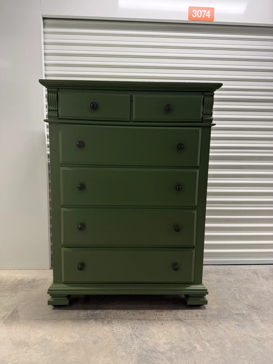 🚨Free Delivery NJ/NY Green Solid Wood Dresser - 6 Drawers