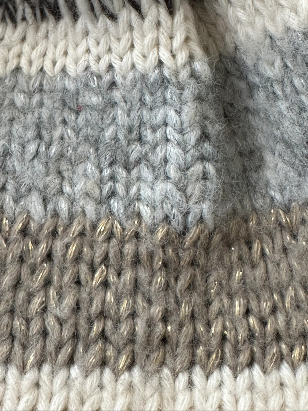 Loft Striped Beanie with Faux Fur Pom Pom 🥕 - photo 4