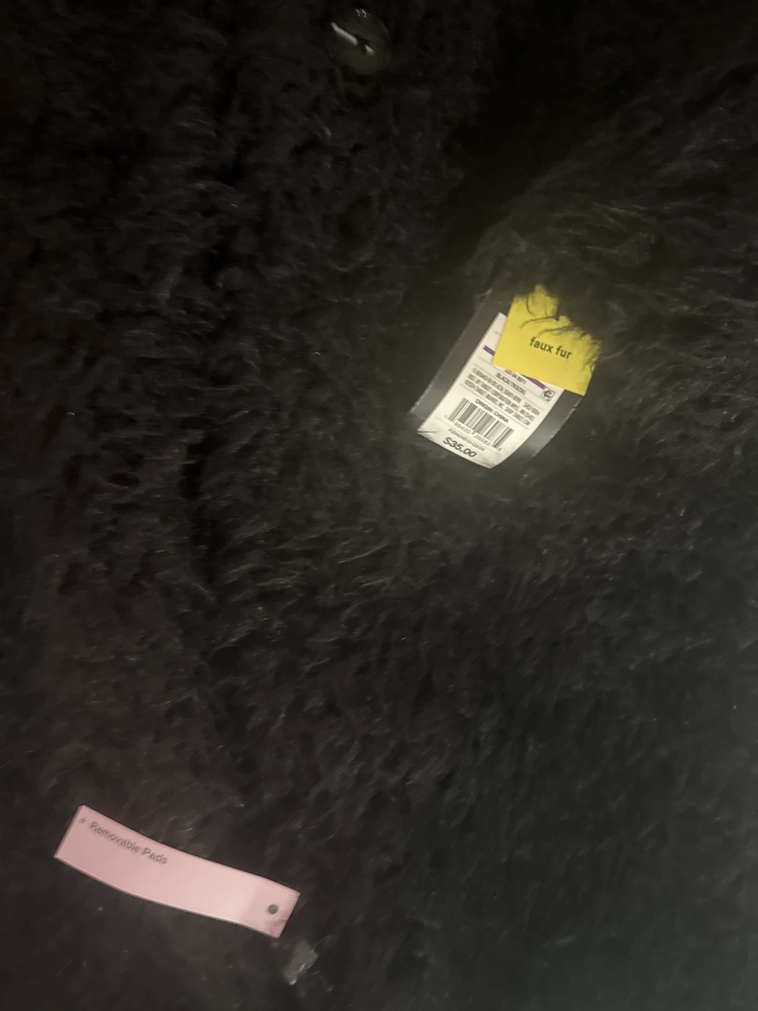 Art Class Black Faux Fur Coat - Size L (10/12) - photo 3