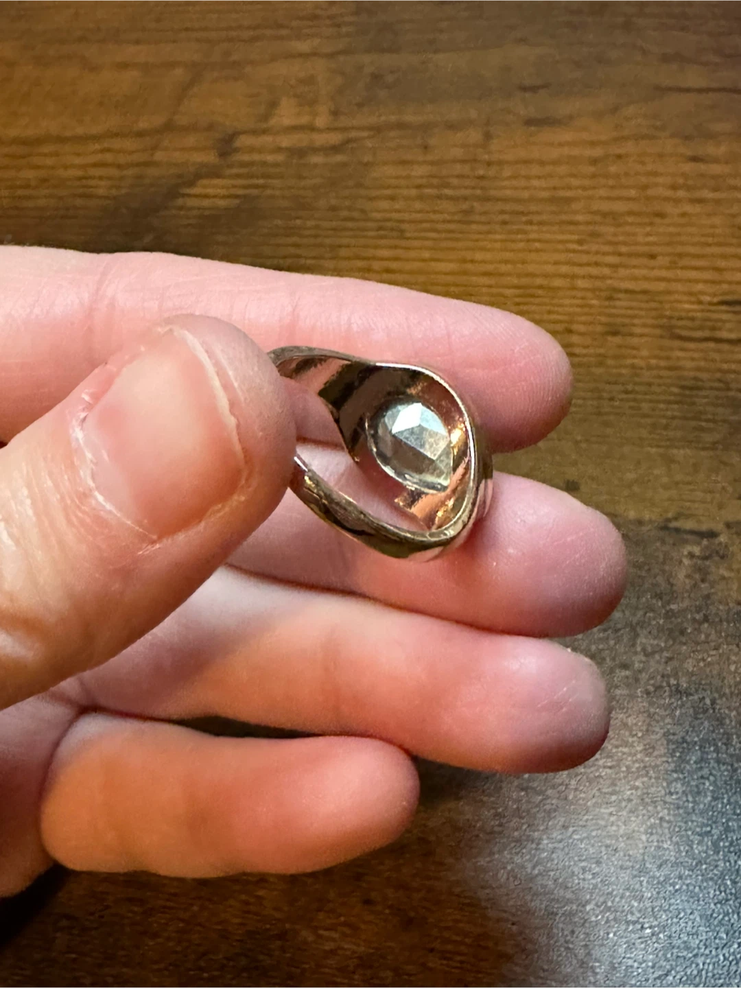 Pear-shaped Green Ring - photo 4