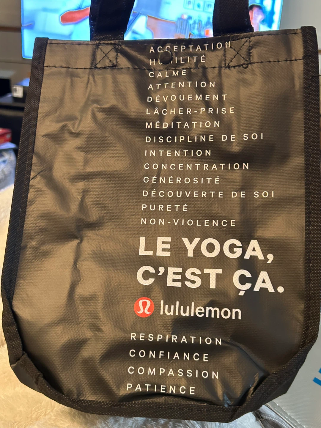 Lululemon "This is Yoga" Tote Bag