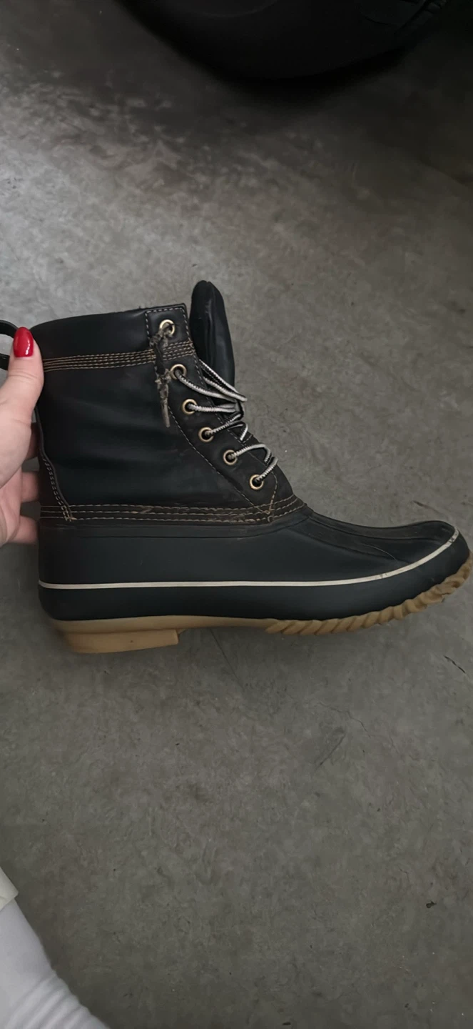 ALDO Black Lace-Up Winter Boots - Size 10 - photo 2