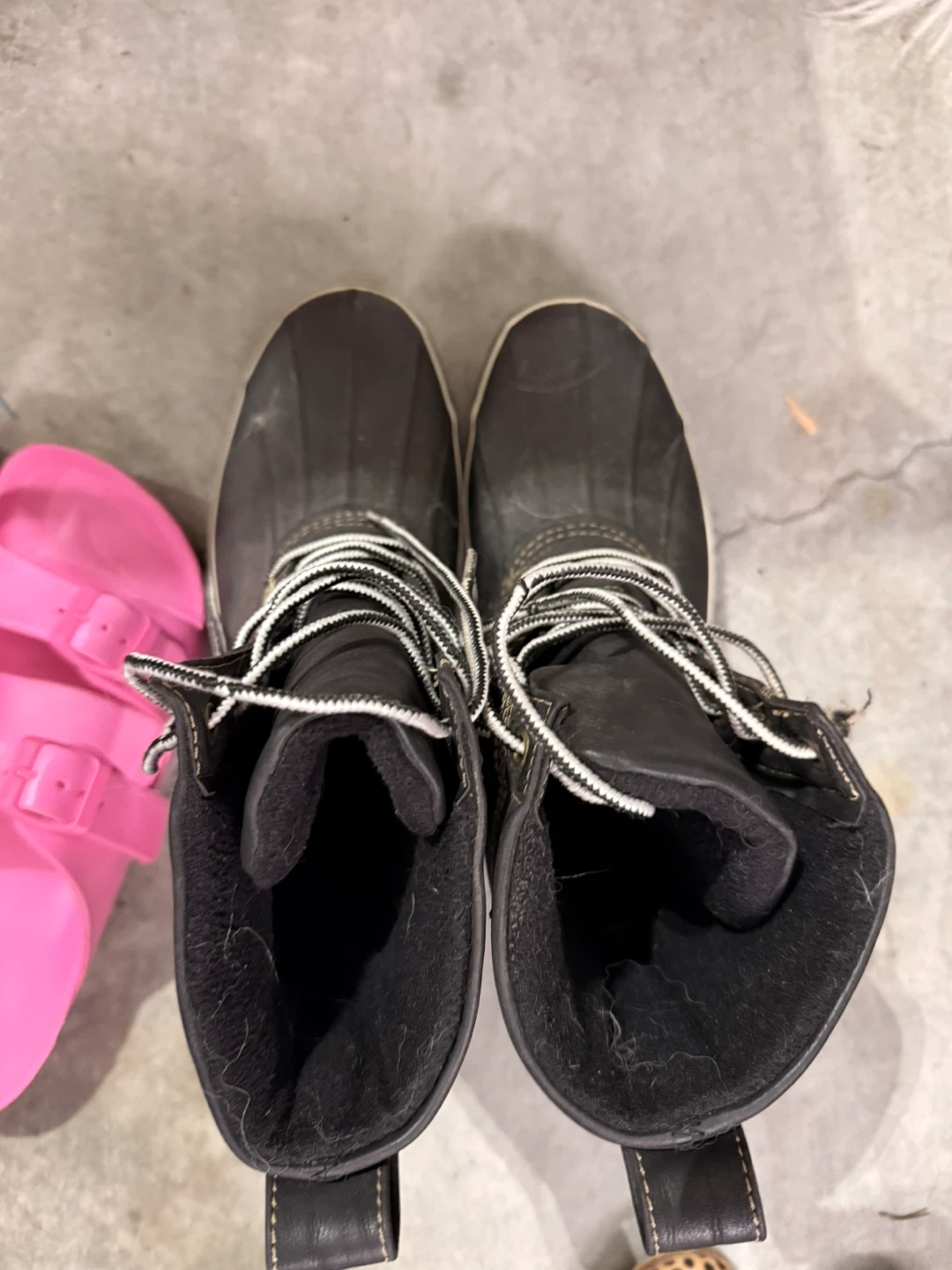 ALDO Black Lace-Up Winter Boots - Size 10 - photo 3