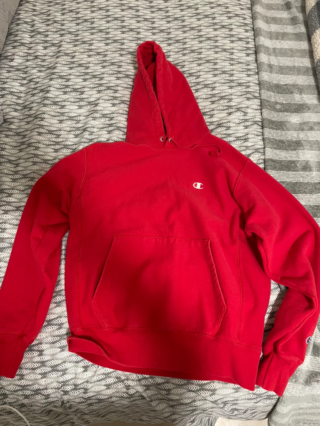 Red Champion Hoodie - Medium