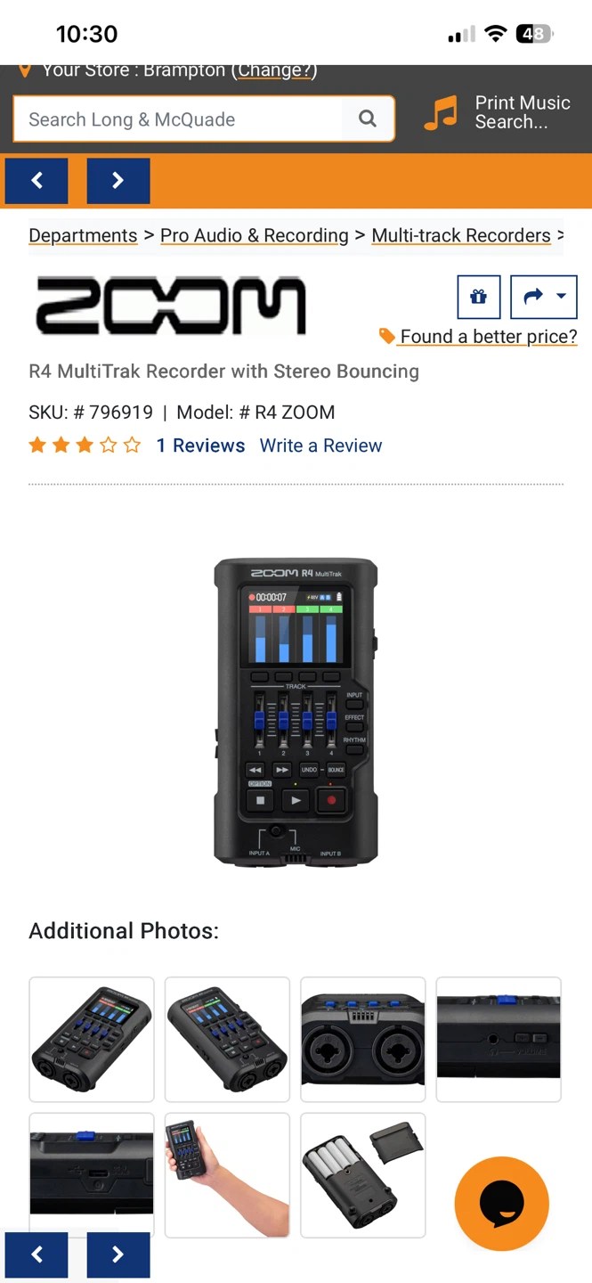 ZOOM R4 MultiTrak 4-Track Recorder - photo 3