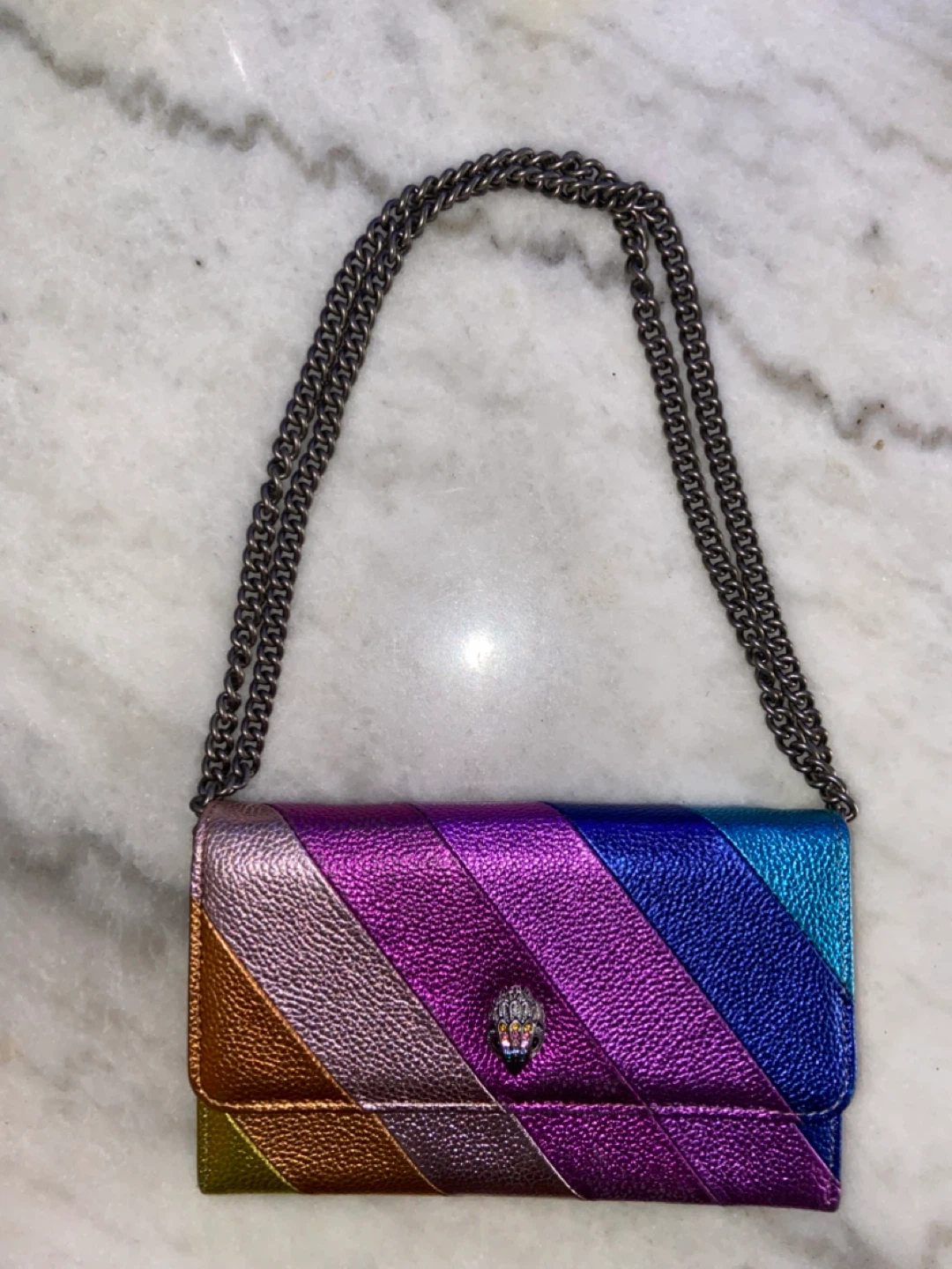 Kurt Geiger Rainbow Chain Wallet