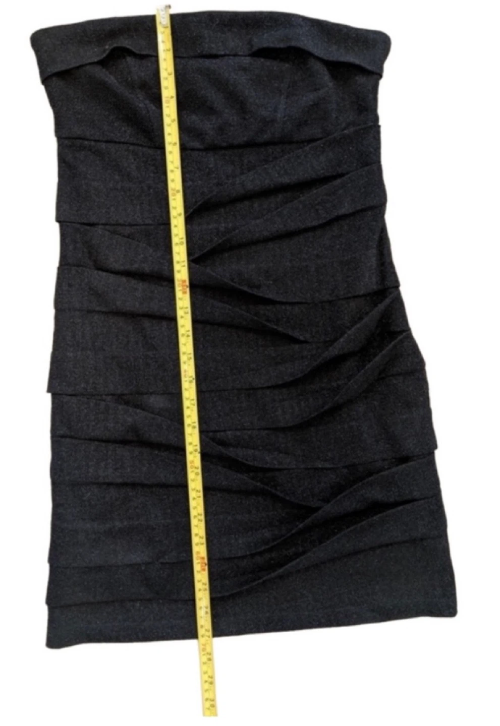 Dynamite Black Ruched Strapless Mini Dress – Size Medium - photo 2