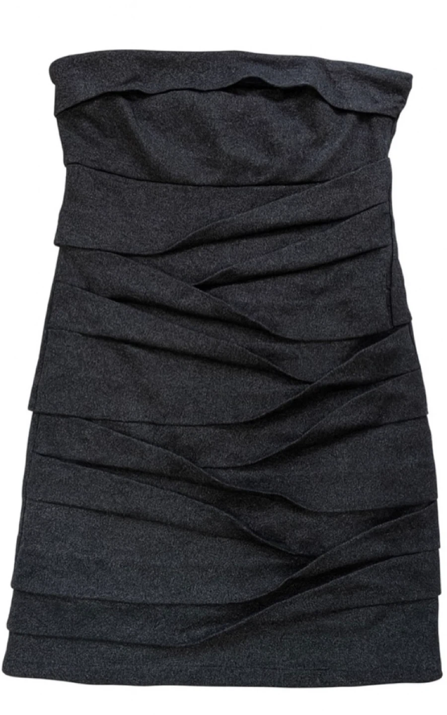 Dynamite Black Ruched Strapless Mini Dress – Size Medium