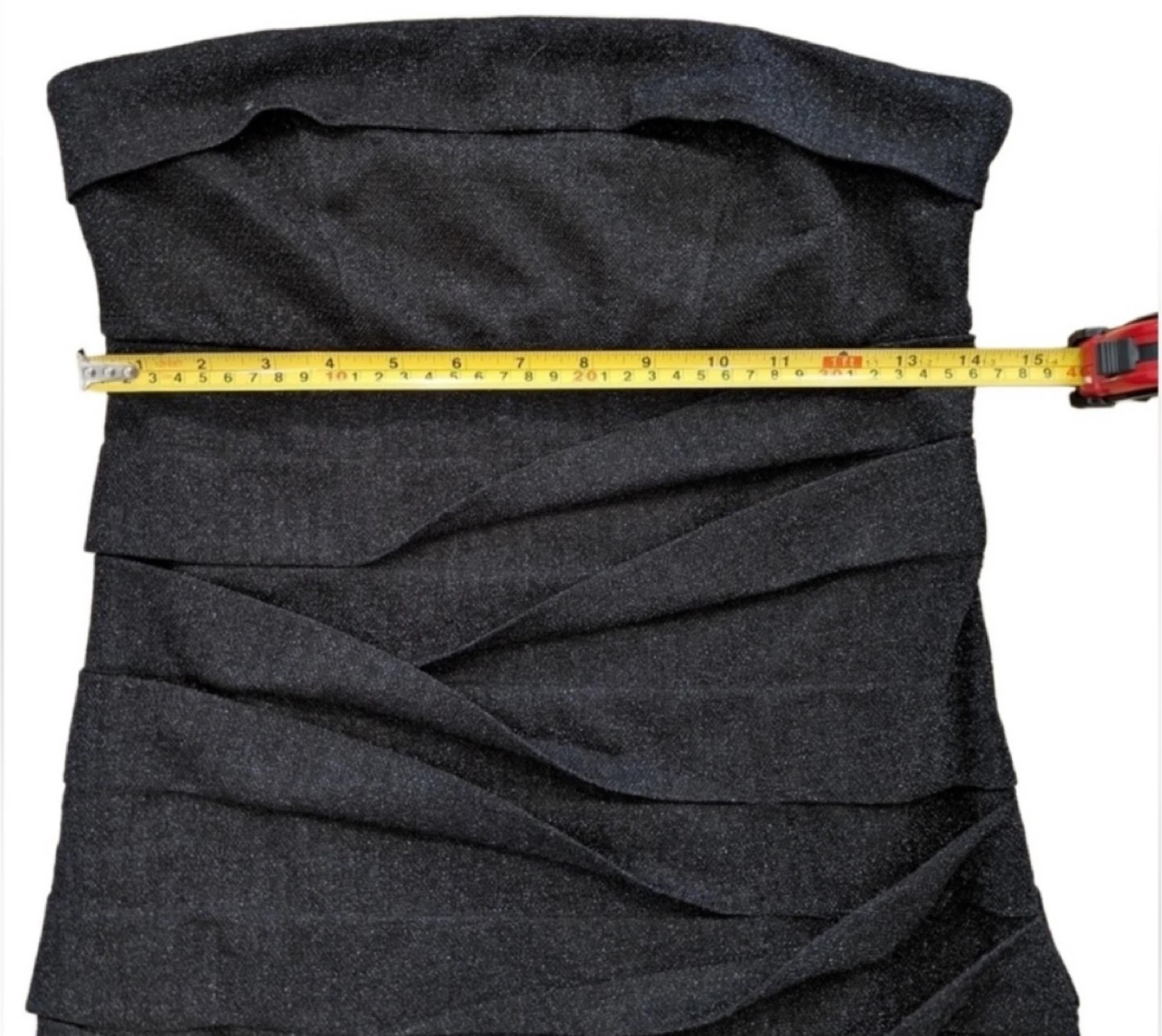 Dynamite Black Ruched Strapless Mini Dress – Size Medium - photo 3