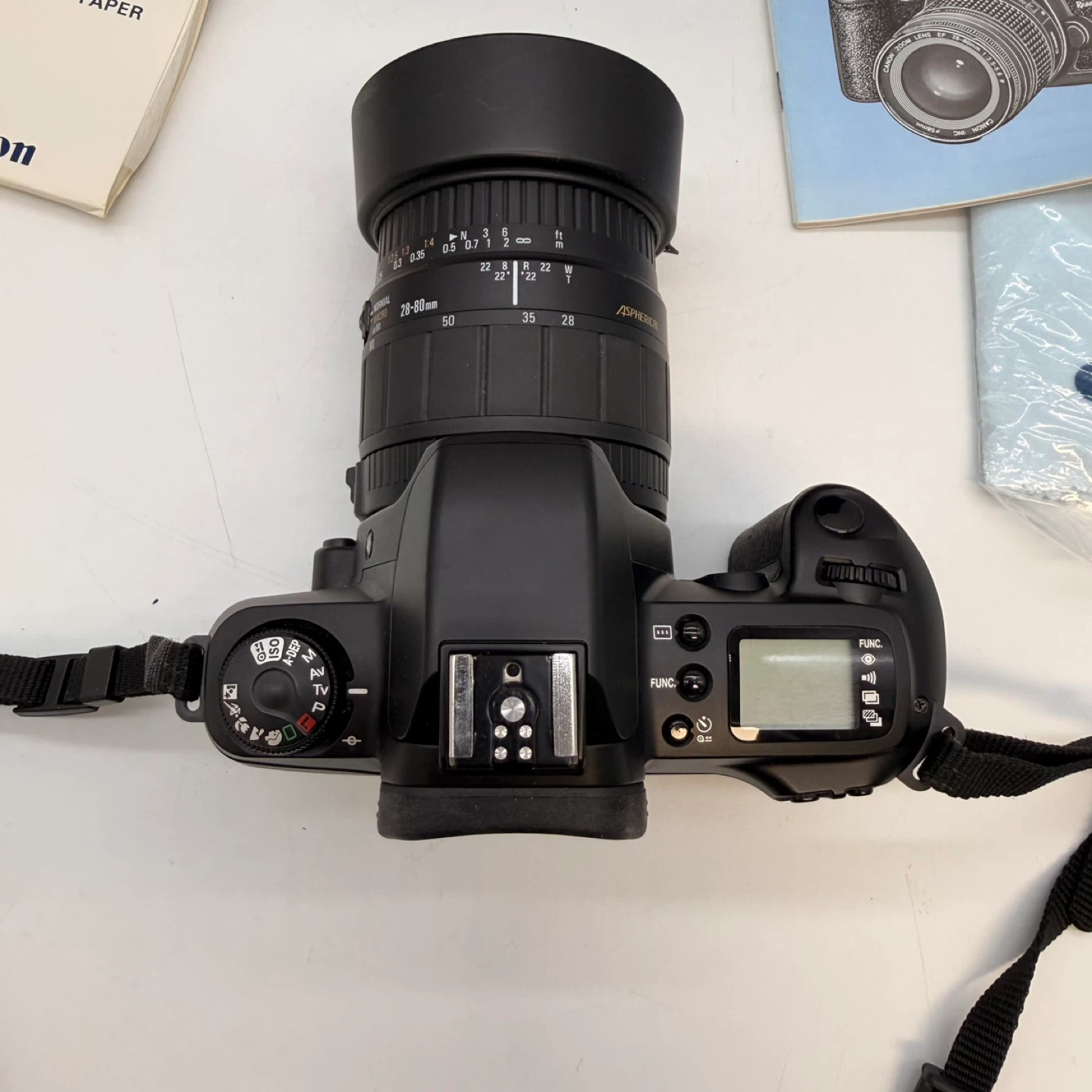 Canon EOS Rebel G 35mm Film Camera + Sigma Lens + Bag - photo 5
