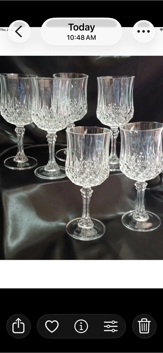 Crystal Wine Glasses - Set of 7 - photo 2