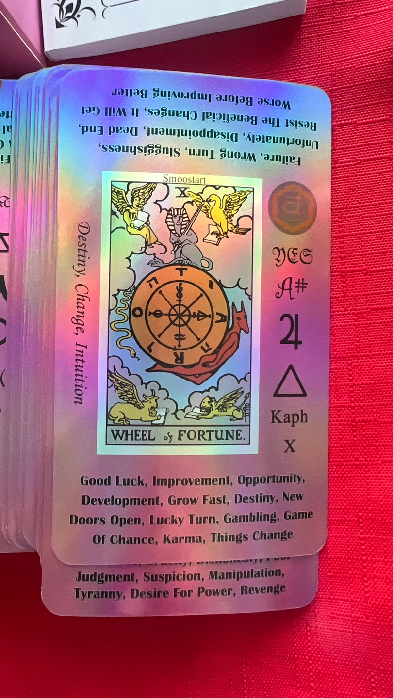 Two Beginner Holographic Tarot Decks with Meanings - photo 3