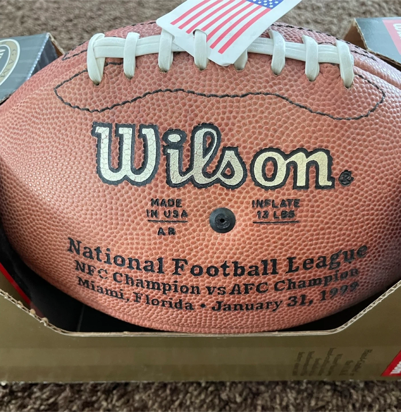 Wilson NFL Super Bowl 33 Football - photo 2
