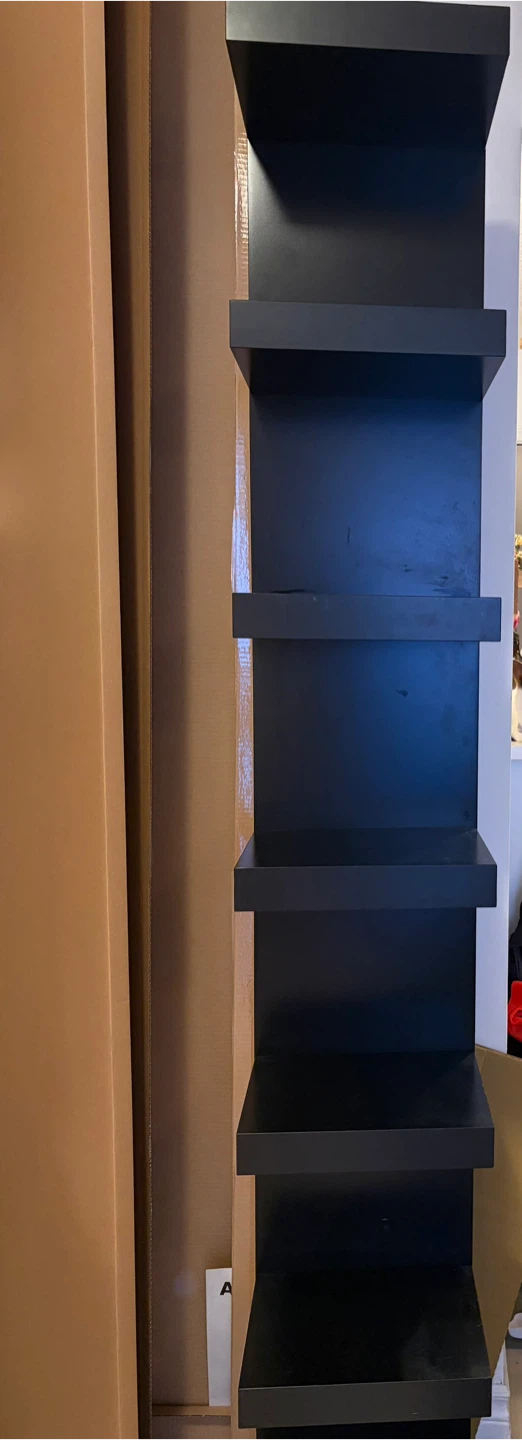 LACK IKEA / Black 5-Tier Bookshelf / Display Shelf /