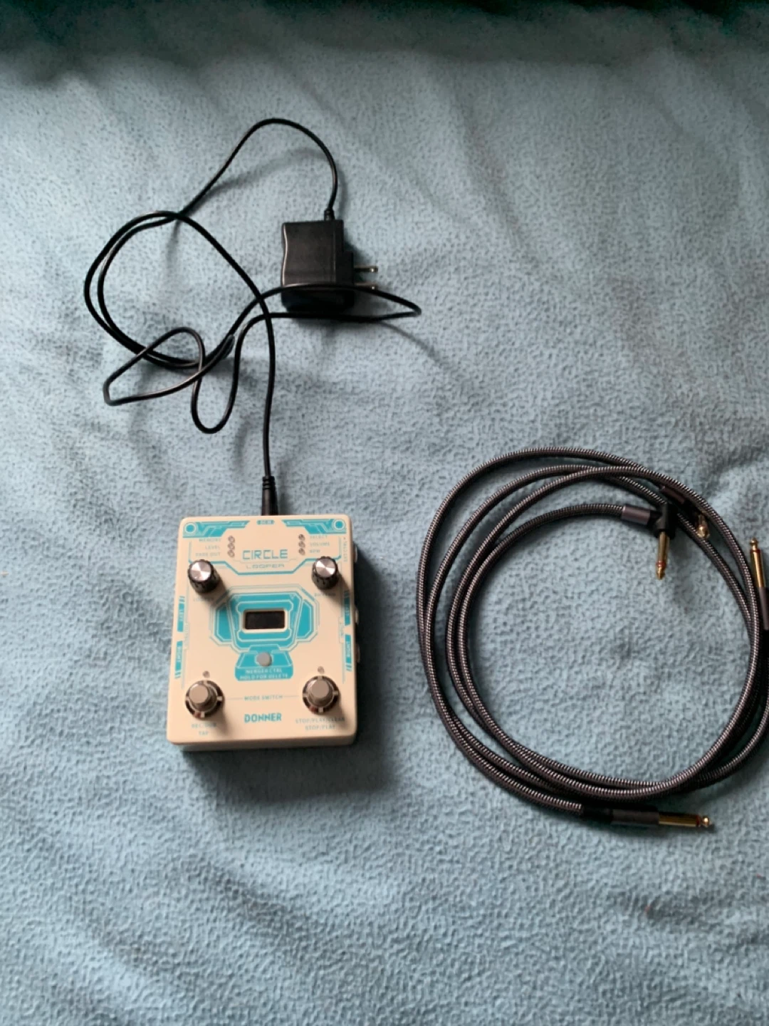 Donner Circle Looper Guitar Pedal with Power Supply and Cable - photo 2