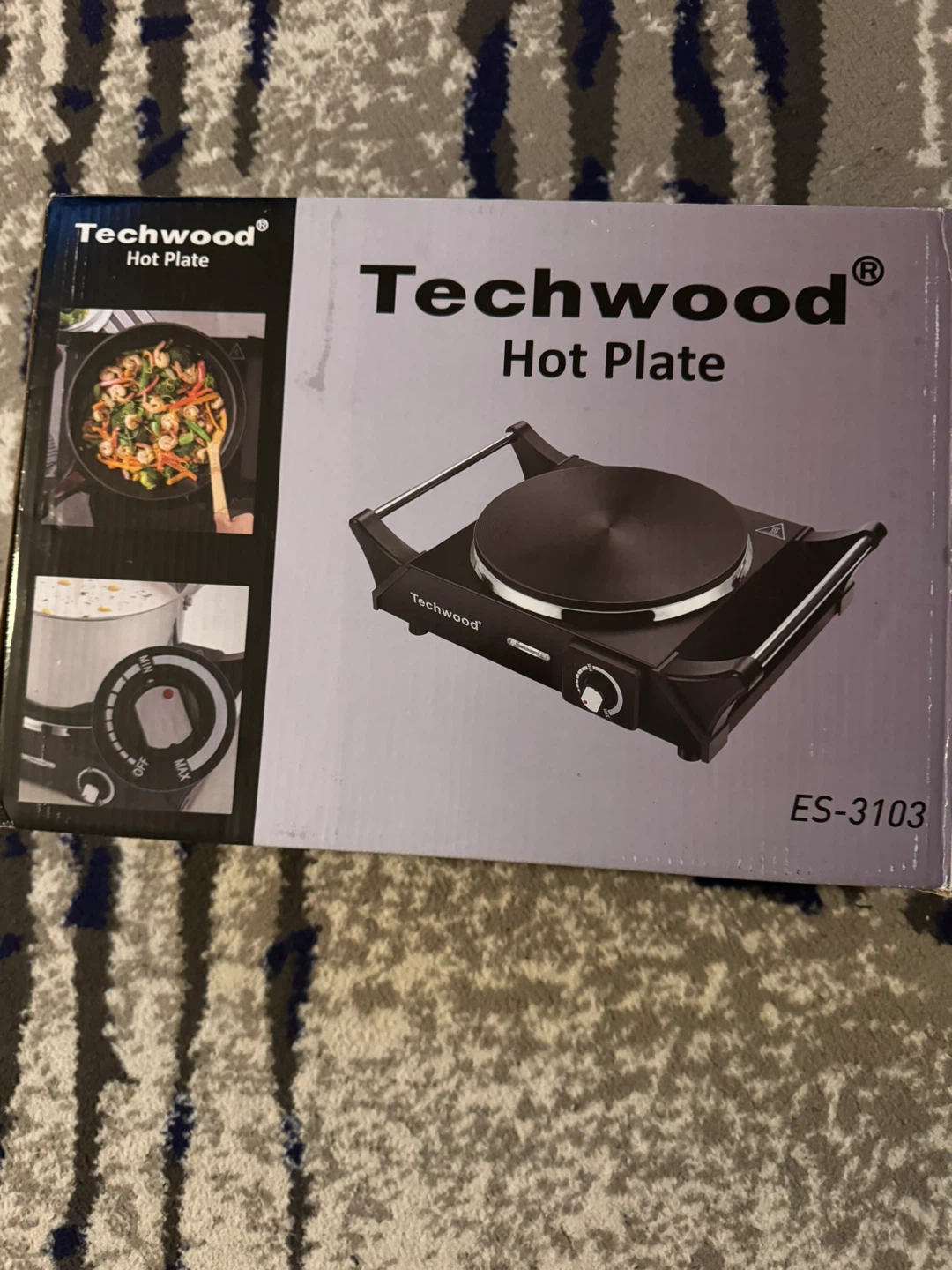 Techwood Hot Plate in Silver - photo 2
