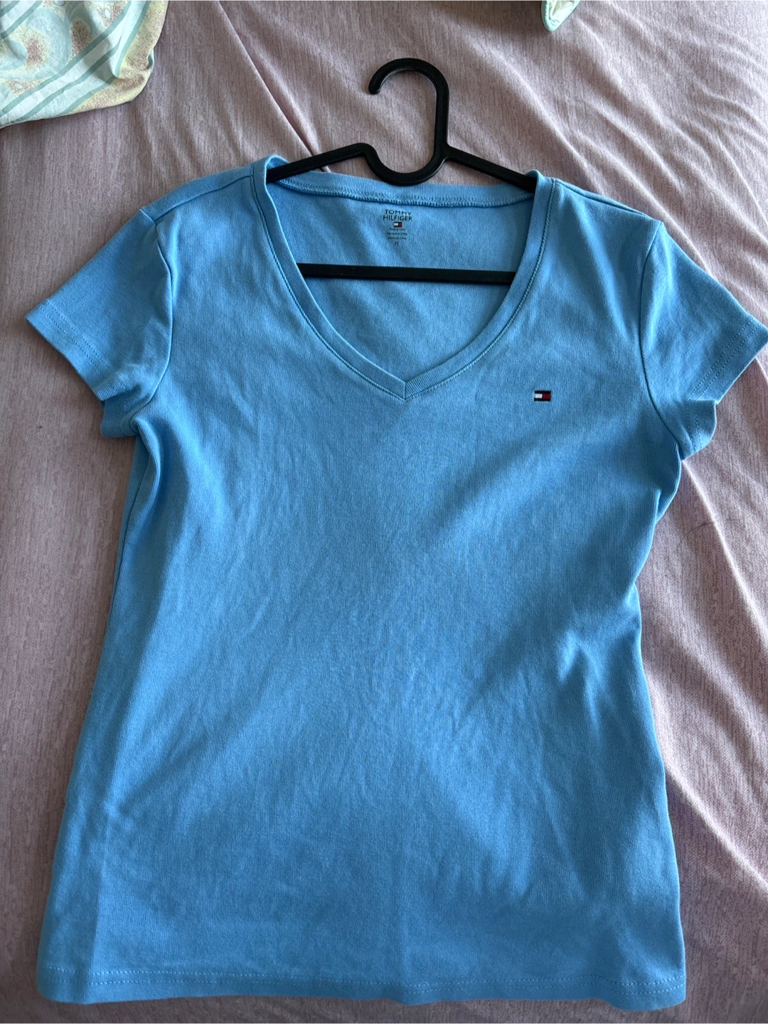 Tommy Hilfiger Blue V-Neck T-Shirt