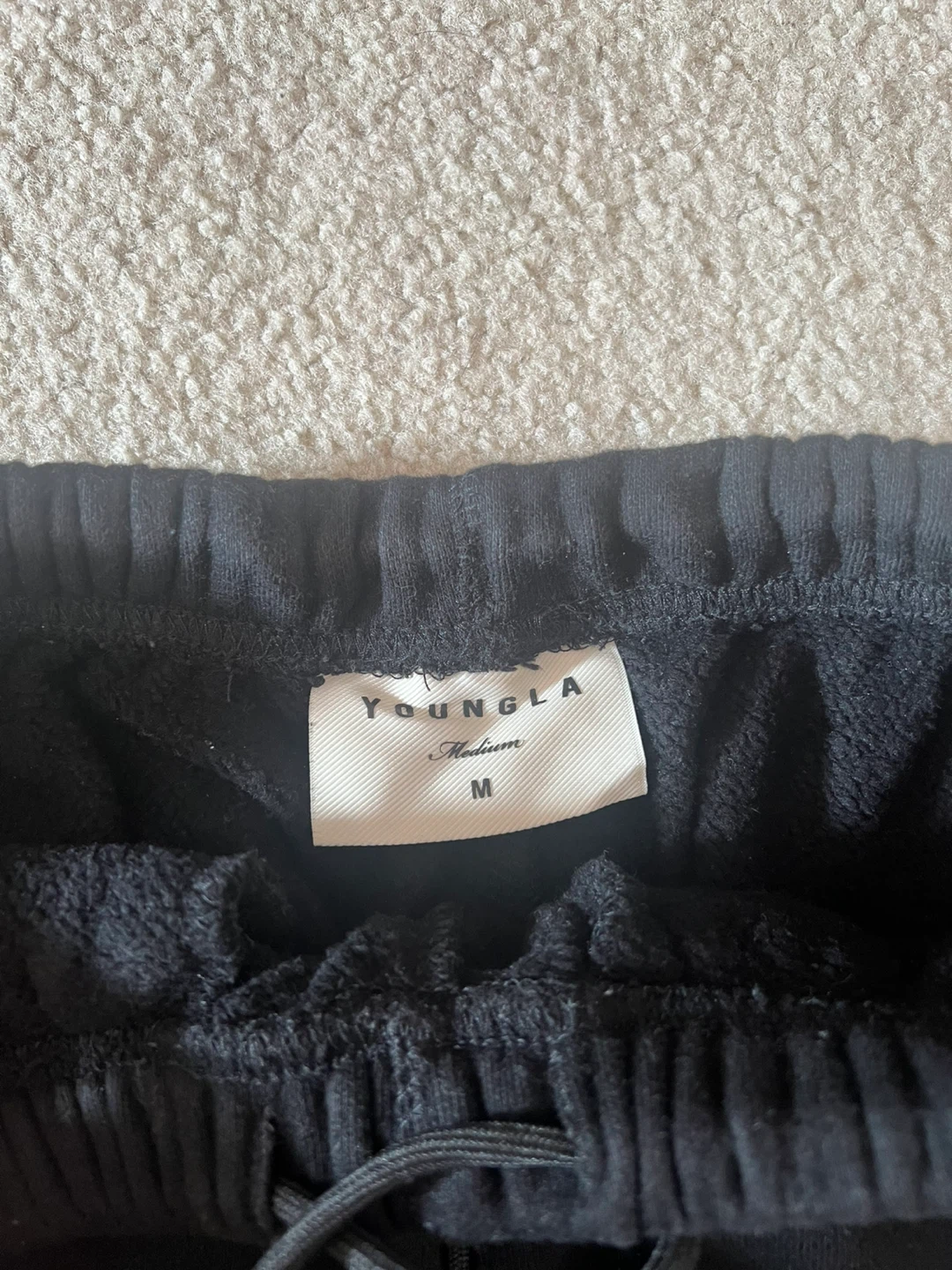 YOUNGLA YOUNG AMBITIOUS CLUB Black Sweatpants Medium - photo 3