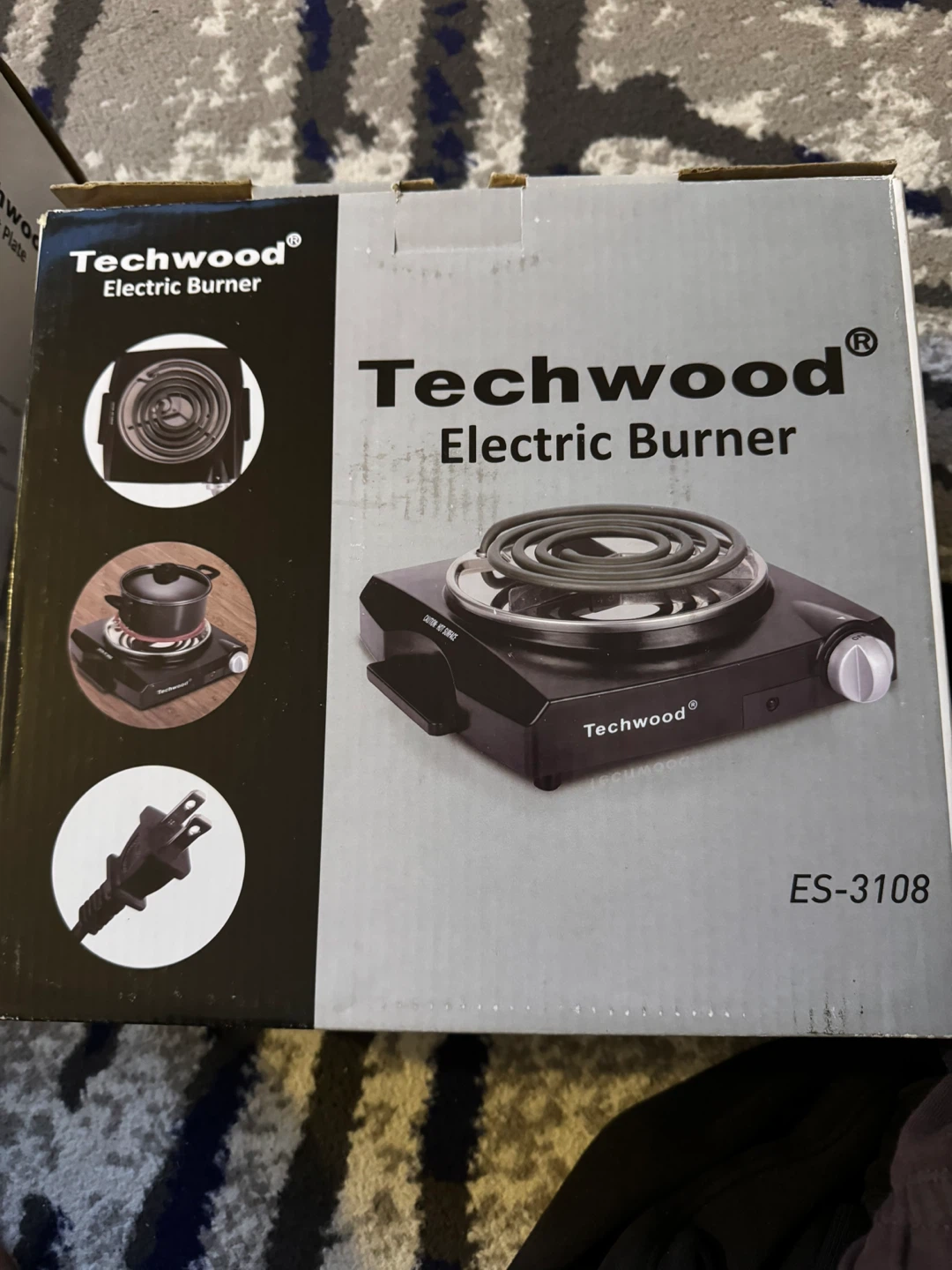 Techwood Electric Burner in black - photo 2