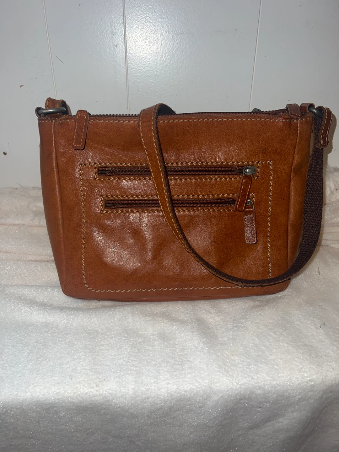 Jack Georges Brown Leather Shoulder Bag - photo 2