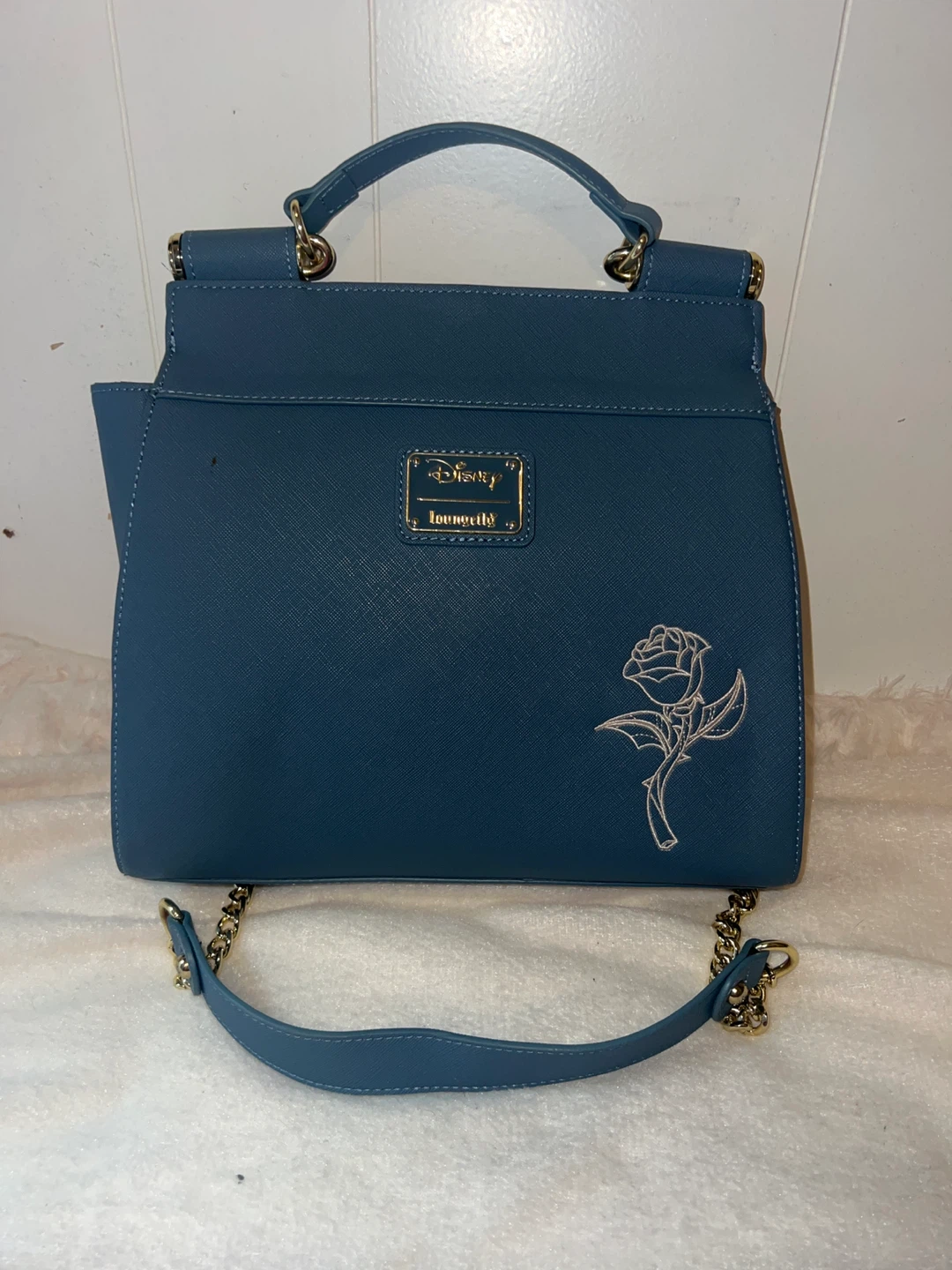 Loungefly Beauty and the Beast Stained Glass Satchel Bag - photo 2