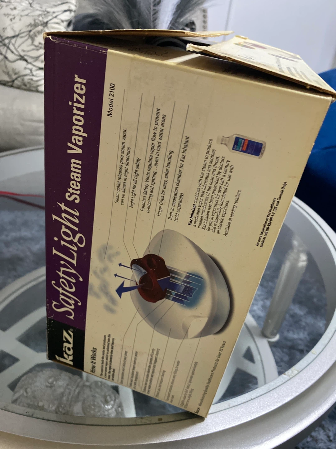 Kaz SafetyLight Steam Vaporizer Model 2100 - photo 2